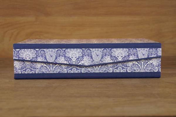Blaue Ordnungsbox "Vicki", handmade in Germnay
